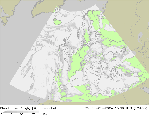 Nubes altas UK-Global mié 08.05.2024 15 UTC