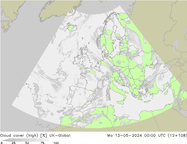 Nubes altas UK-Global lun 13.05.2024 00 UTC