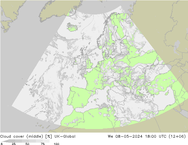 Nubes medias UK-Global mié 08.05.2024 18 UTC