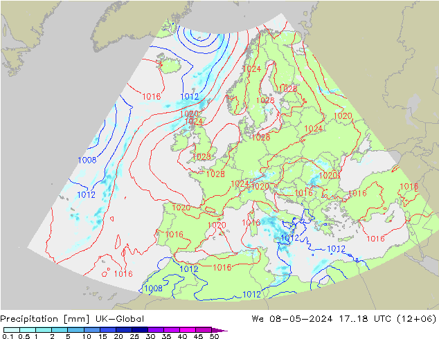 Srážky UK-Global St 08.05.2024 18 UTC