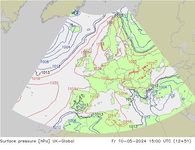 pression de l'air UK-Global ven 10.05.2024 15 UTC