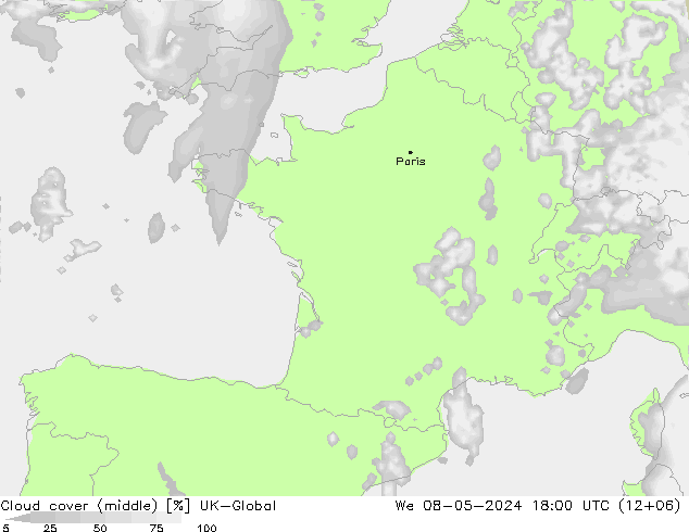 облака (средний) UK-Global ср 08.05.2024 18 UTC