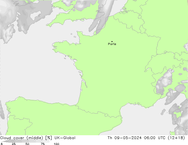 nuvens (médio) UK-Global Qui 09.05.2024 06 UTC