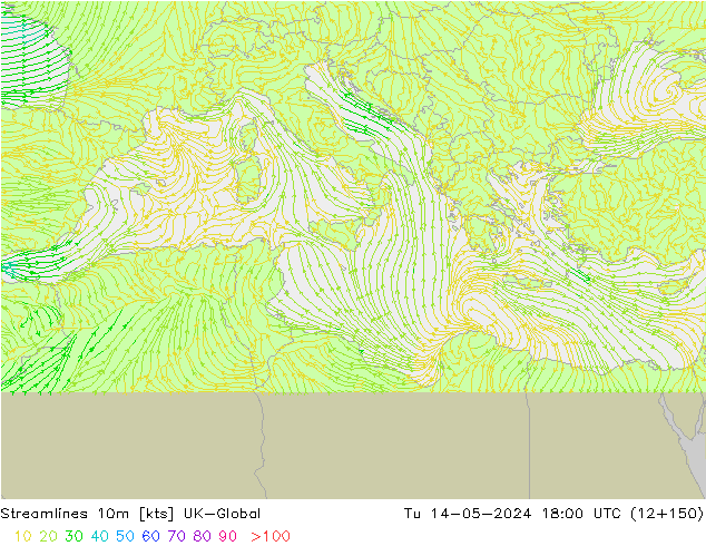 Ligne de courant 10m UK-Global mar 14.05.2024 18 UTC