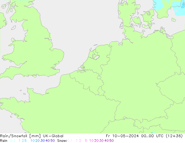 Rain/Snowfall UK-Global  10.05.2024 00 UTC