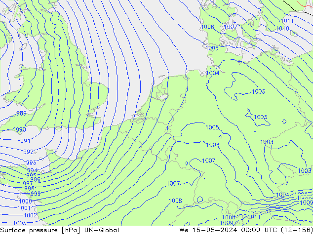 Yer basıncı UK-Global Çar 15.05.2024 00 UTC
