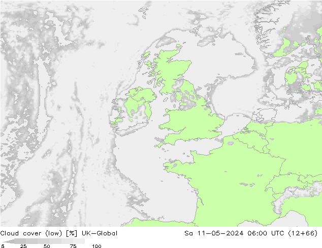 zachmurzenie (niskie) UK-Global so. 11.05.2024 06 UTC