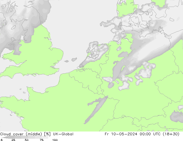 Cloud cover (middle) UK-Global Fr 10.05.2024 00 UTC