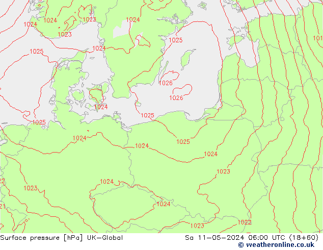 ciśnienie UK-Global so. 11.05.2024 06 UTC