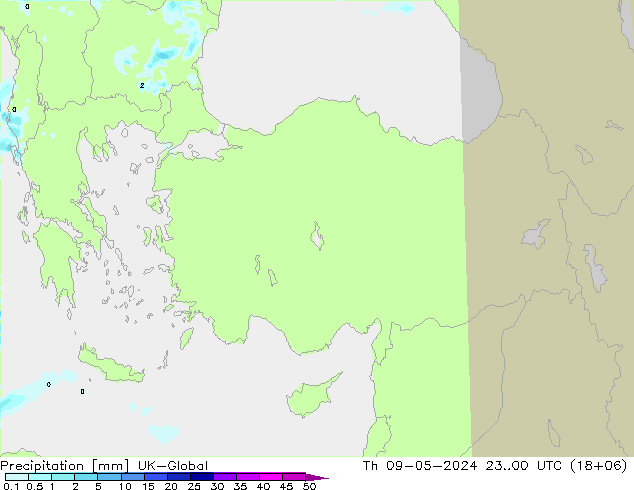 Precipitation UK-Global Th 09.05.2024 00 UTC
