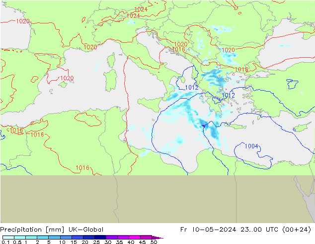 Precipitation UK-Global Fr 10.05.2024 00 UTC