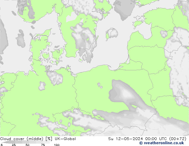 Nuages (moyen) UK-Global dim 12.05.2024 00 UTC