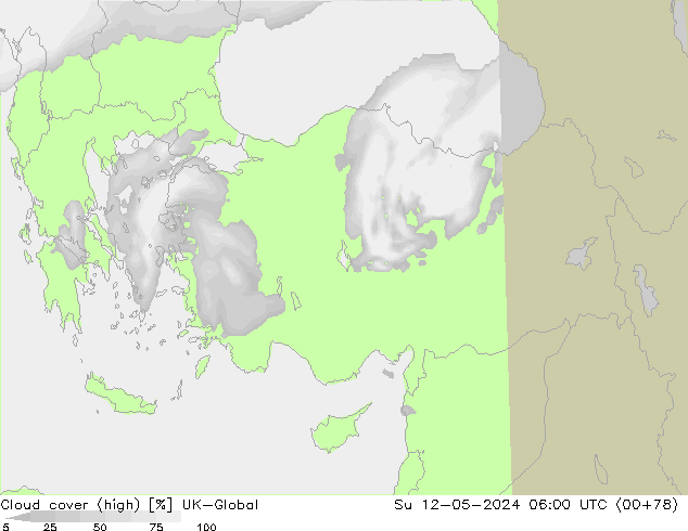 Wolken (hohe) UK-Global So 12.05.2024 06 UTC