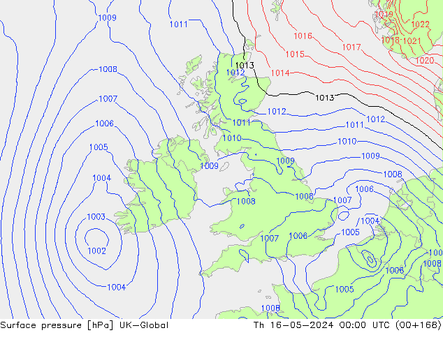 Luchtdruk (Grond) UK-Global do 16.05.2024 00 UTC