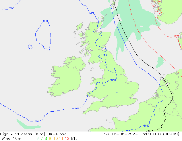 High wind areas UK-Global Su 12.05.2024 18 UTC