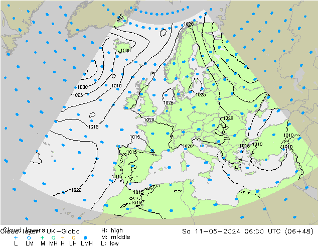 Wolkenschichten UK-Global Sa 11.05.2024 06 UTC