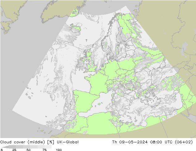zachmurzenie (środk.) UK-Global czw. 09.05.2024 08 UTC
