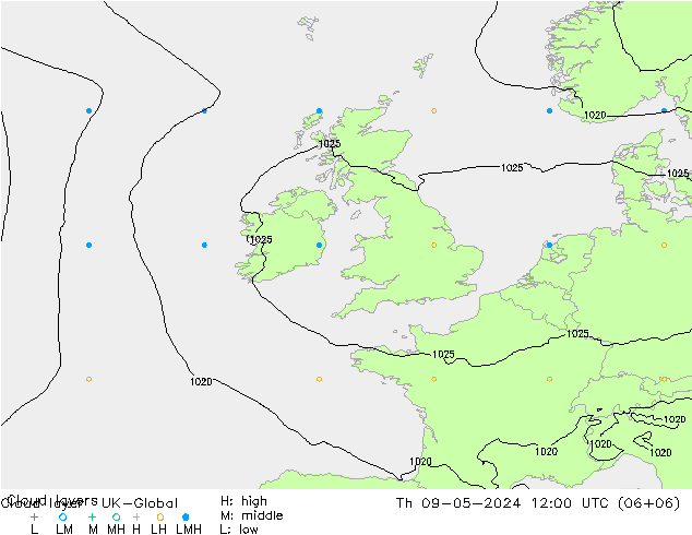 Cloud layer UK-Global Th 09.05.2024 12 UTC