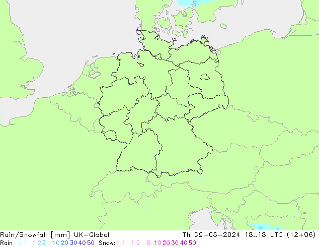 Lluvia/nieve UK-Global jue 09.05.2024 18 UTC