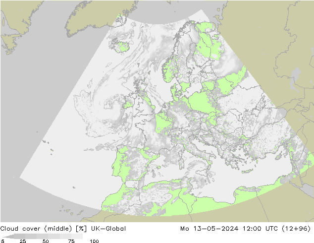Nubes medias UK-Global lun 13.05.2024 12 UTC