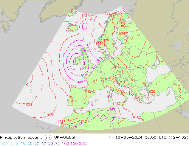 Totale neerslag UK-Global do 16.05.2024 06 UTC