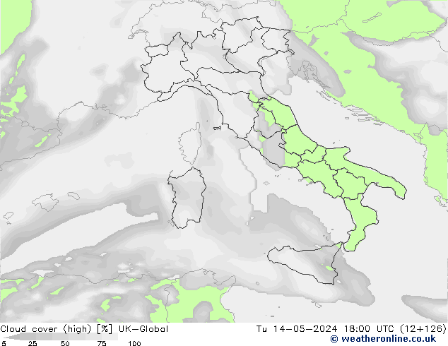 Nuages (élevé) UK-Global mar 14.05.2024 18 UTC