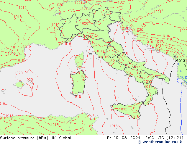 Yer basıncı UK-Global Cu 10.05.2024 12 UTC