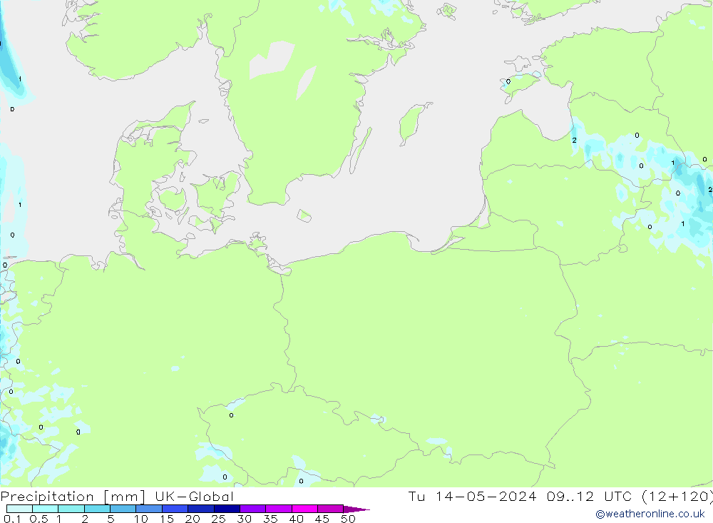 Neerslag UK-Global di 14.05.2024 12 UTC