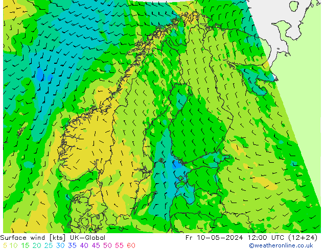 风 10 米 UK-Global 星期五 10.05.2024 12 UTC
