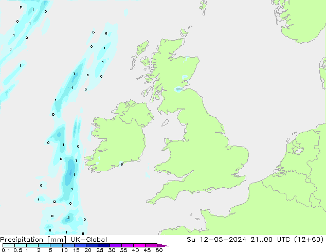 Yağış UK-Global Paz 12.05.2024 00 UTC