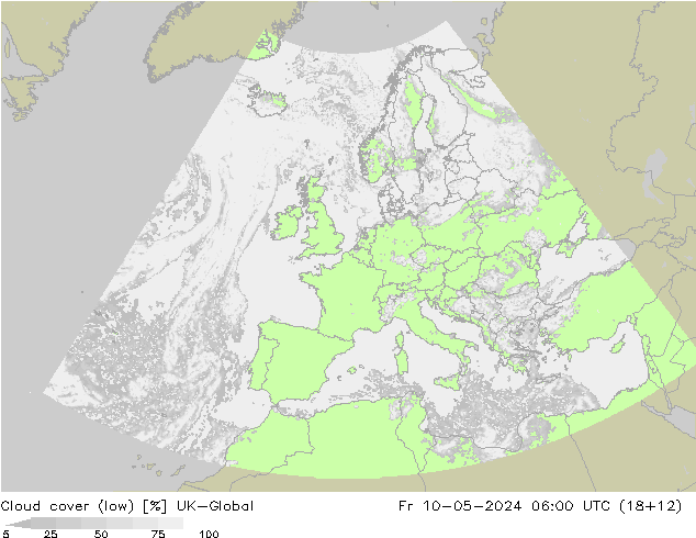 nízká oblaka UK-Global Pá 10.05.2024 06 UTC