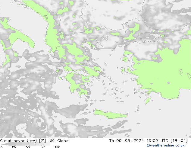 Nubes bajas UK-Global jue 09.05.2024 19 UTC