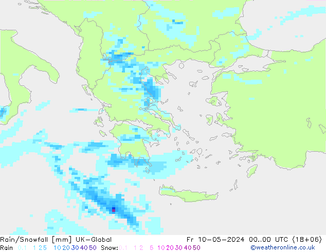 Rain/Snowfall UK-Global pt. 10.05.2024 00 UTC