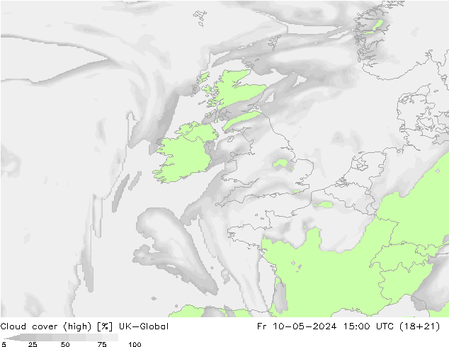 Nuages (élevé) UK-Global ven 10.05.2024 15 UTC