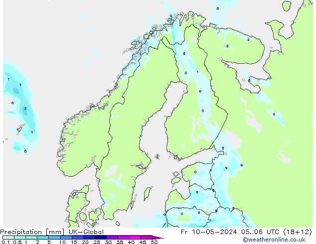 Niederschlag UK-Global Fr 10.05.2024 06 UTC