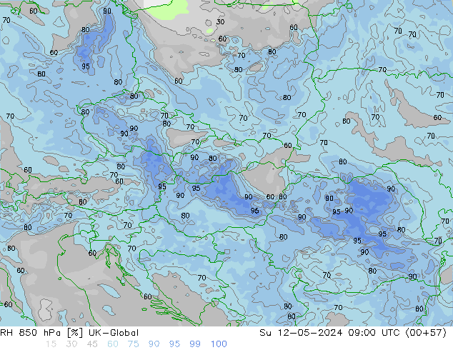 850 hPa Nispi Nem UK-Global Paz 12.05.2024 09 UTC