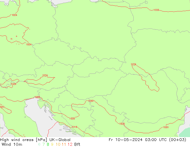 High wind areas UK-Global Fr 10.05.2024 03 UTC