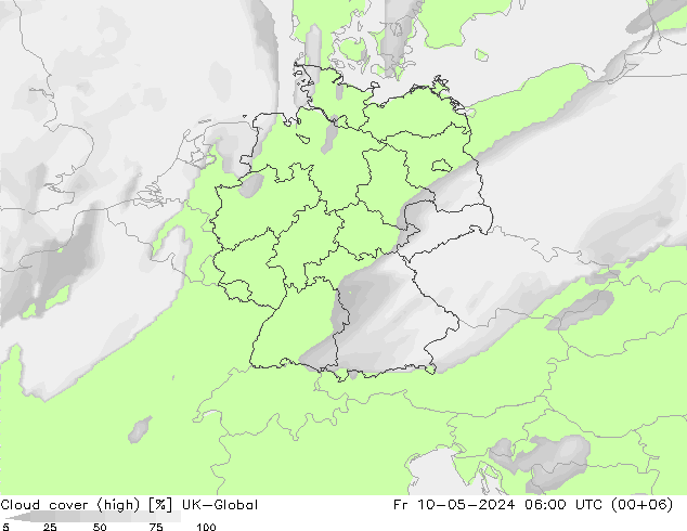 Wolken (hohe) UK-Global Fr 10.05.2024 06 UTC
