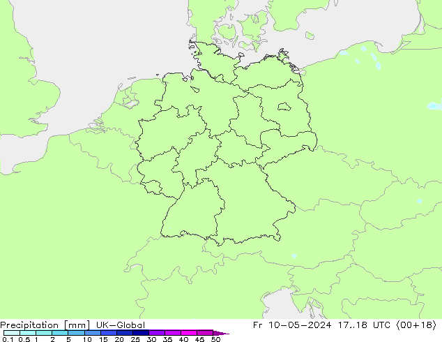 Niederschlag UK-Global Fr 10.05.2024 18 UTC