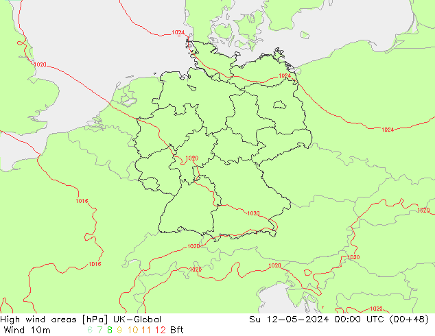 Izotacha UK-Global nie. 12.05.2024 00 UTC