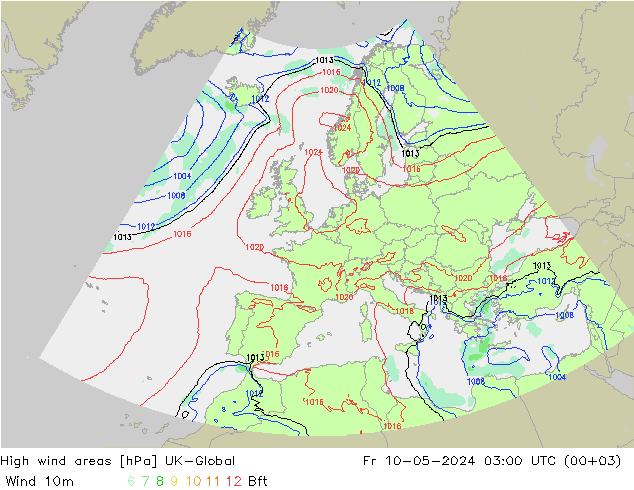 High wind areas UK-Global 星期五 10.05.2024 03 UTC