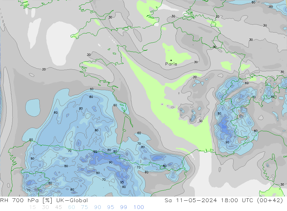 700 hPa Nispi Nem UK-Global Cts 11.05.2024 18 UTC