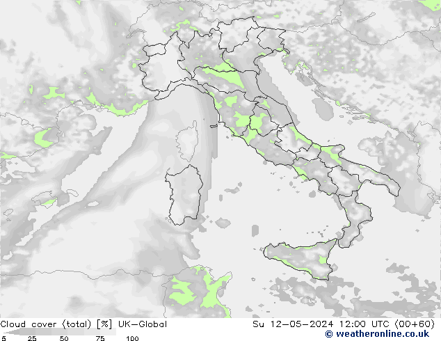 Nuages (total) UK-Global dim 12.05.2024 12 UTC