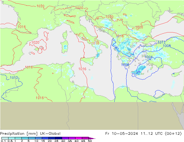 Neerslag UK-Global vr 10.05.2024 12 UTC