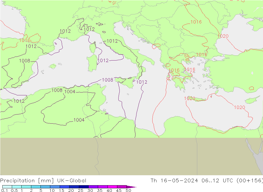 Yağış UK-Global Per 16.05.2024 12 UTC
