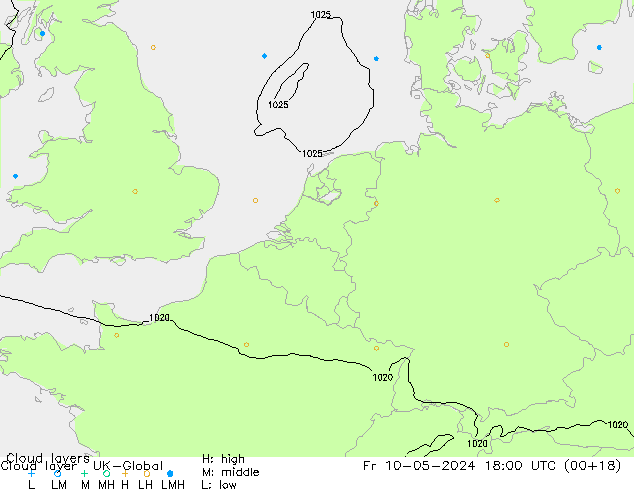 Cloud layer UK-Global Fr 10.05.2024 18 UTC