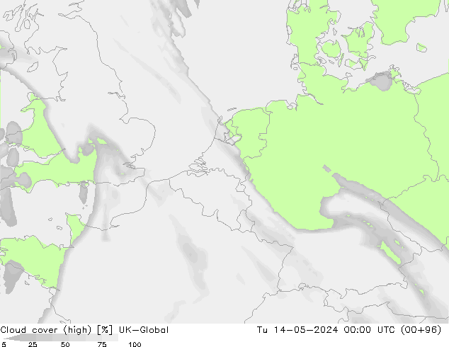 Bewolking (Hoog) UK-Global di 14.05.2024 00 UTC