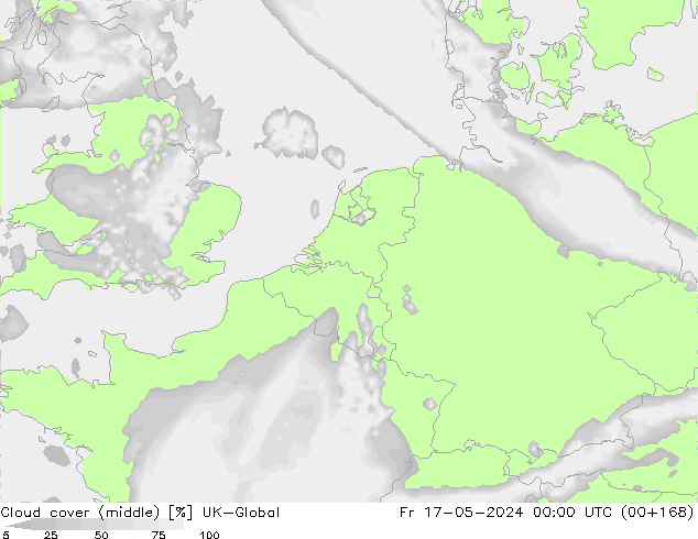 Cloud cover (middle) UK-Global Fr 17.05.2024 00 UTC