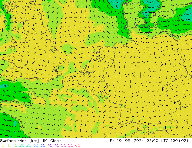 Surface wind UK-Global Fr 10.05.2024 02 UTC