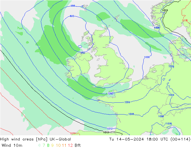 Windvelden UK-Global di 14.05.2024 18 UTC